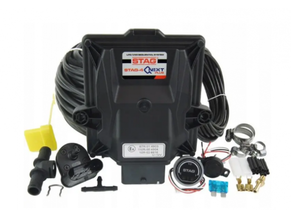 Комплект ГБО 4 Stag 4 Q-Next Plus c Obd (Led-600 Vip)/ред.Tomasetto Nordic/форс.Stag w 01 + баллон 42л.