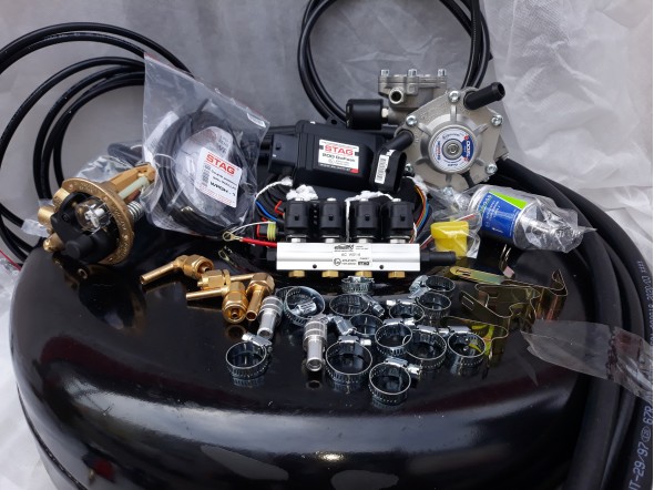 Комплект ГБО 4 Stag 200 Go Fast/ред.Alex Shark 1200/форс.Stag w 01 + баллон 42л. Комплект ГБО 4 Stag 200 Go Fast/ред.Alex Shark 1200/форс.Stag w 01 + баллон 42л.