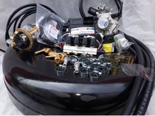 Комплект ГБО 4 Stag Q-Box Basic/ред.Alex Shark 1200/форс.Stag w 01 + балон 42л.