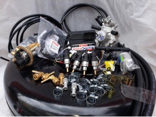 Комплект ГБО 4 Stag Q-Box PLUS/ред.Alex Shark 1200/TECH-YETI + балон 42л.