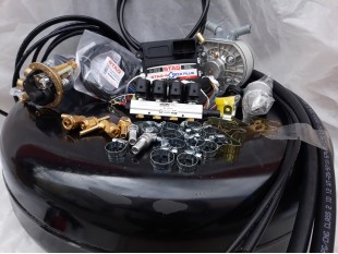 Комплект ГБО 4 Stag Q-Box PLUS/ред.KME Silver/форс.Stag w 01 + балон 42л.