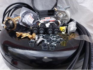 Комплект ГБО 4 Stag Q-Box PLUS/ред.KME Silver/AEB + балон 42л.