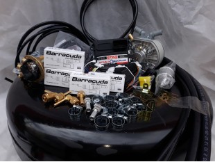 Комплект ГБО 4 Stag Q-Box PLUS/ред.KME Silver/Barracuda + балон 42л.