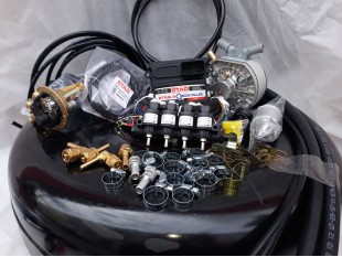 Комплект ГБО 4 Stag Q-Box PLUS/ред.KME Silver/Hana + балон 42л.