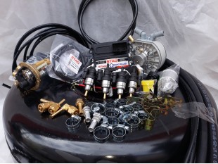 Комплект ГБО 4 Stag Q-Box PLUS/ред.KME Silver/TECH-YETI + балон 42л.